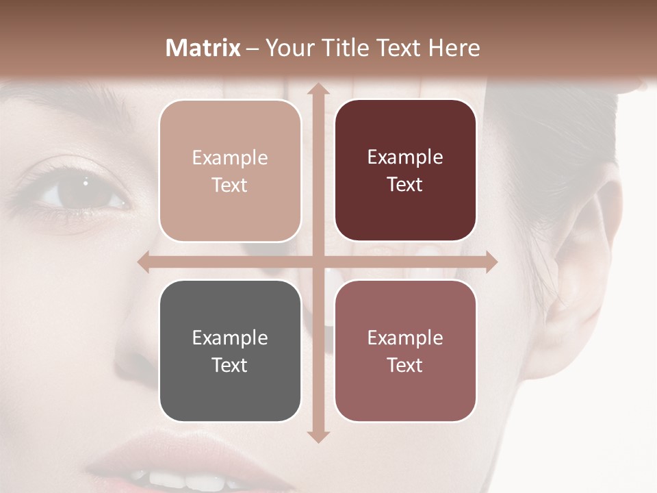 Woman Contact Fashion PowerPoint Template