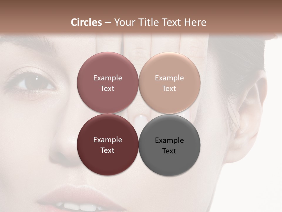 Woman Contact Fashion PowerPoint Template