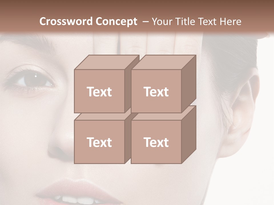 Woman Contact Fashion PowerPoint Template