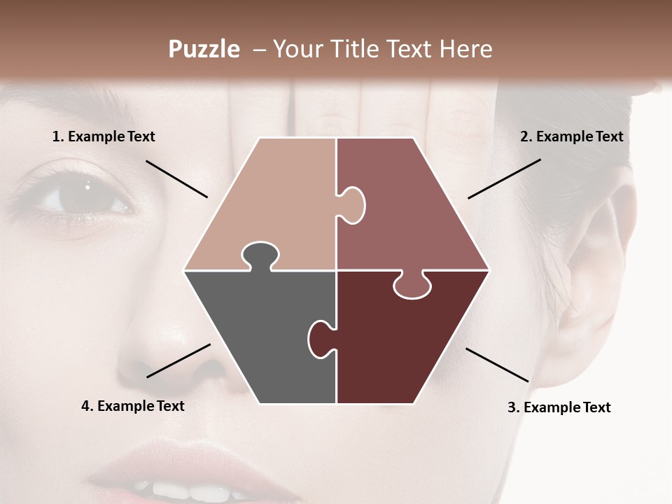 Woman Contact Fashion PowerPoint Template