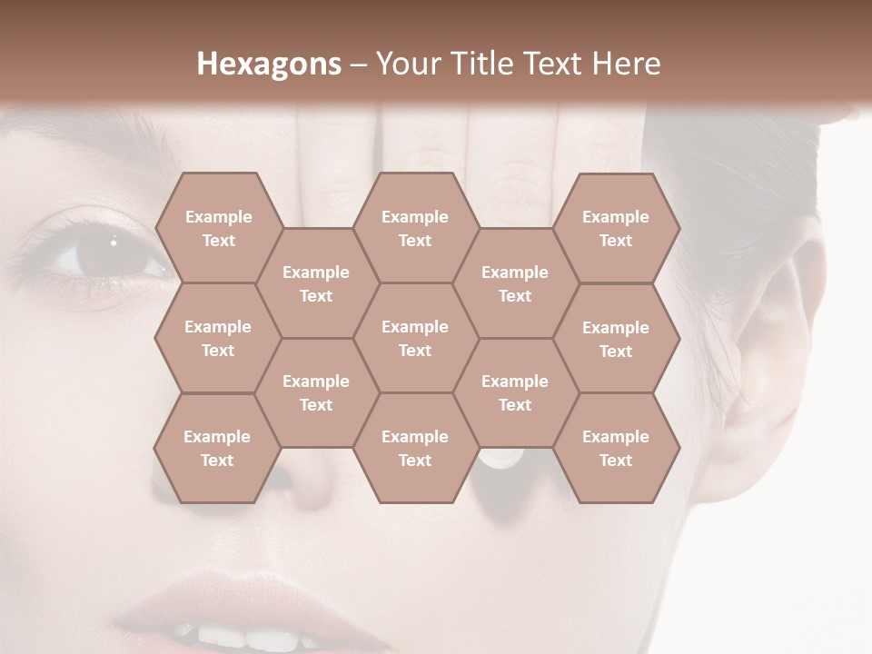 Woman Contact Fashion PowerPoint Template