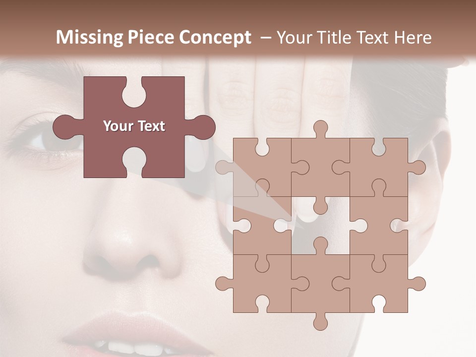 Woman Contact Fashion PowerPoint Template