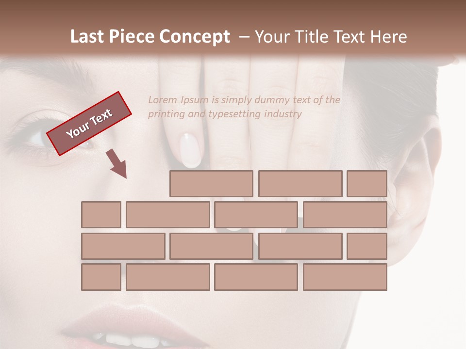Woman Contact Fashion PowerPoint Template
