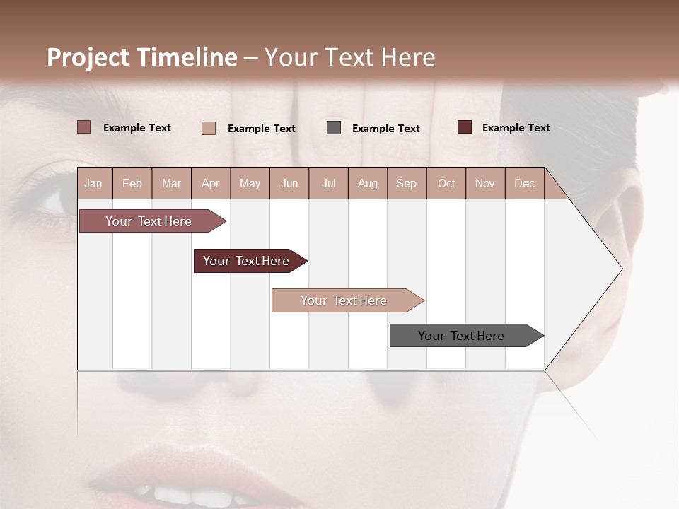 Woman Contact Fashion PowerPoint Template