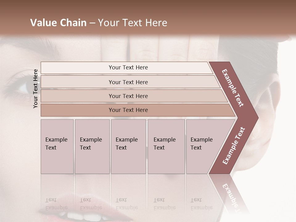 Woman Contact Fashion PowerPoint Template