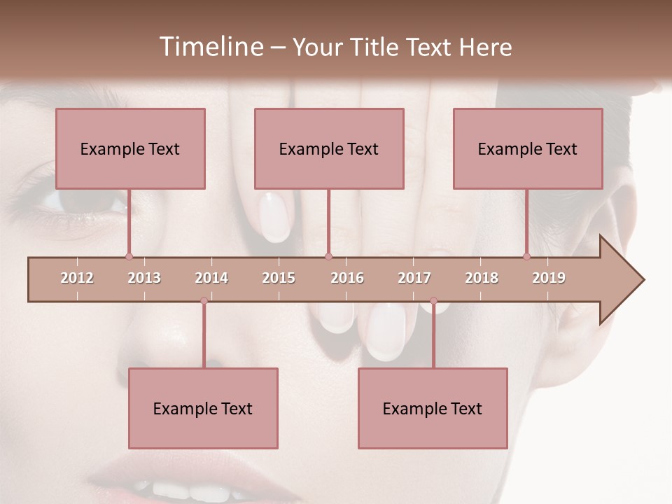 Woman Contact Fashion PowerPoint Template