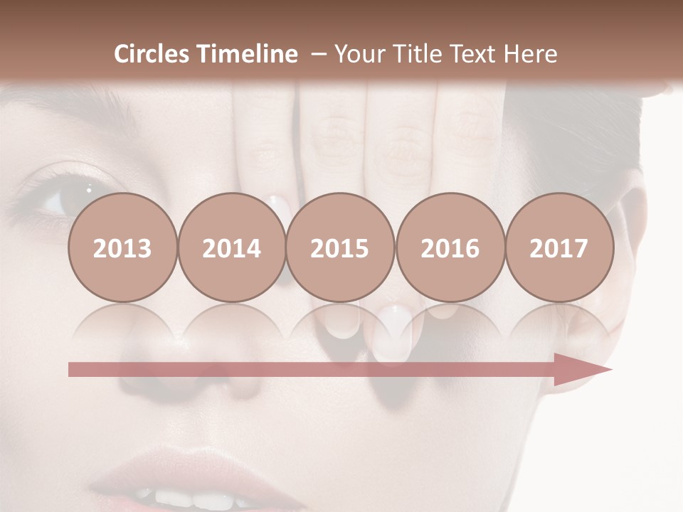 Woman Contact Fashion PowerPoint Template