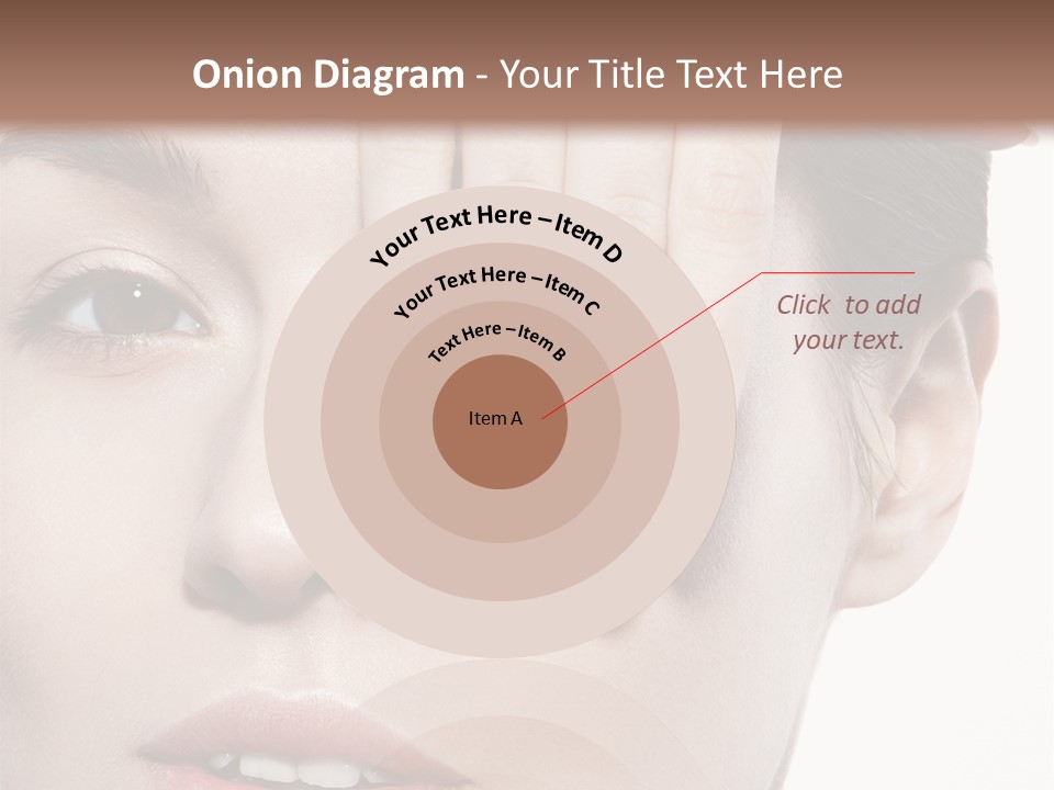 Woman Contact Fashion PowerPoint Template