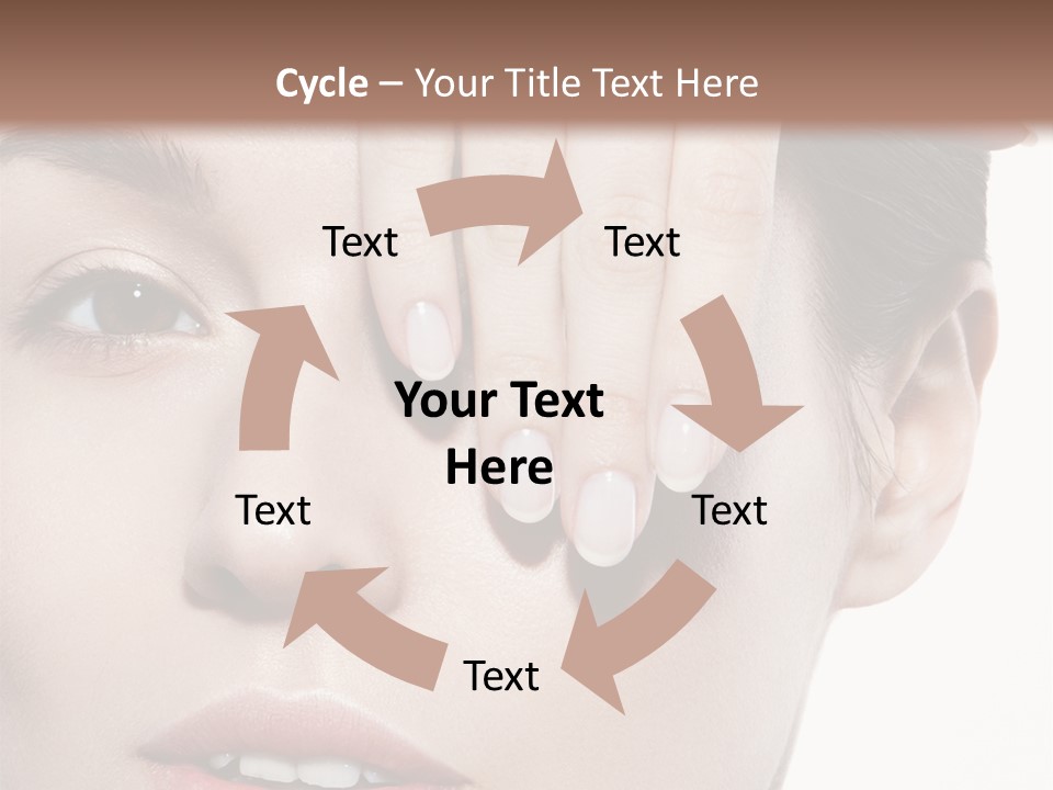 Woman Contact Fashion PowerPoint Template