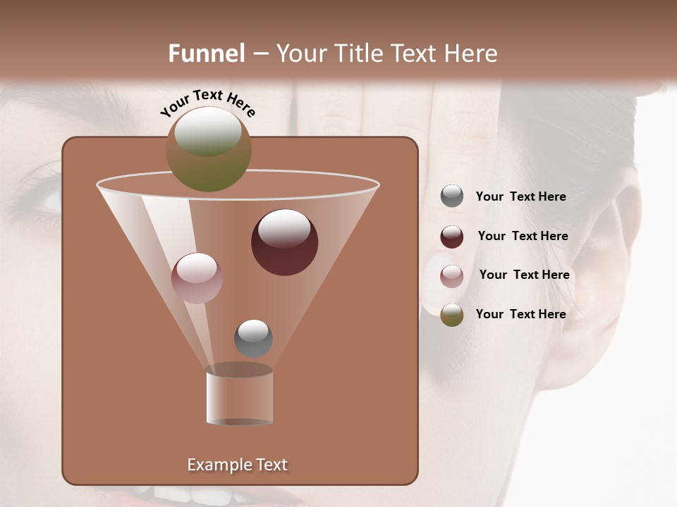 Woman Contact Fashion PowerPoint Template