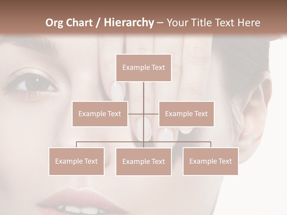 Woman Contact Fashion PowerPoint Template