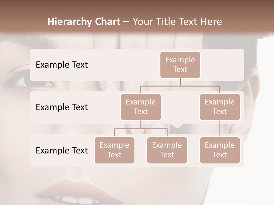 Woman Contact Fashion PowerPoint Template