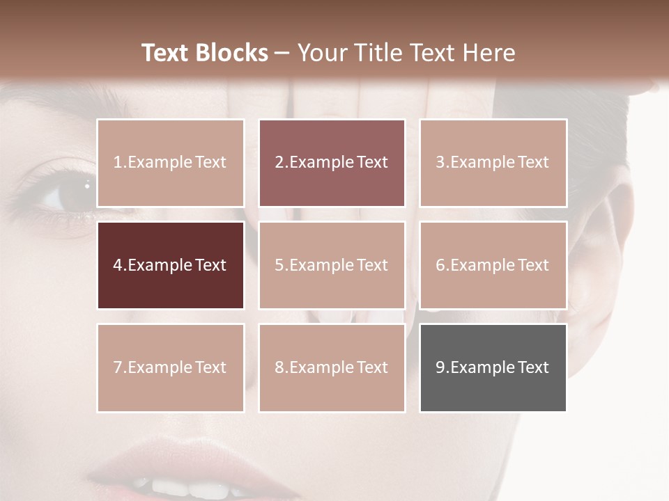 Woman Contact Fashion PowerPoint Template