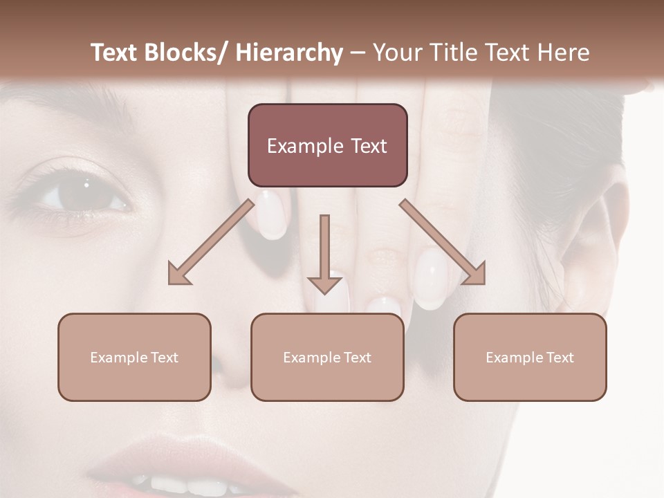 Woman Contact Fashion PowerPoint Template