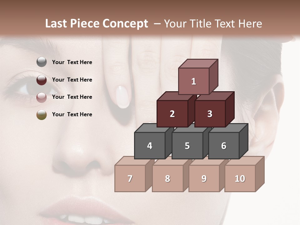 Woman Contact Fashion PowerPoint Template