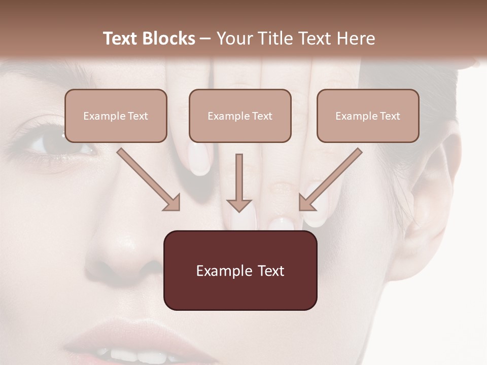 Woman Contact Fashion PowerPoint Template