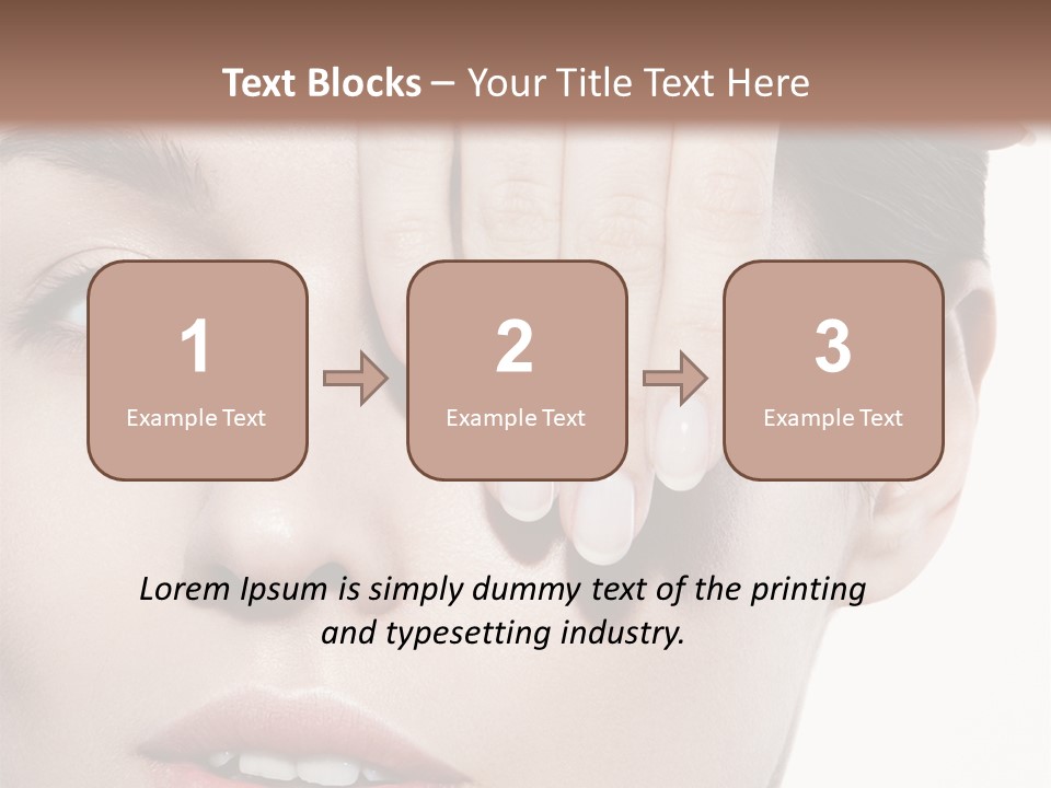 Woman Contact Fashion PowerPoint Template