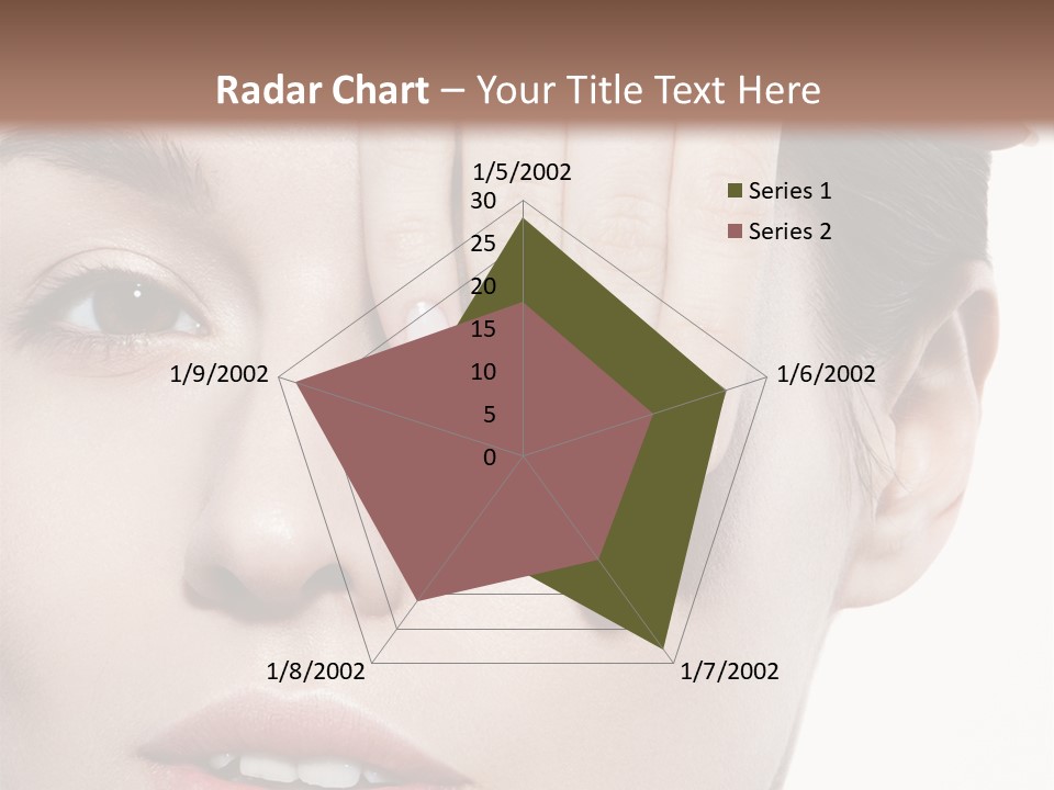 Woman Contact Fashion PowerPoint Template