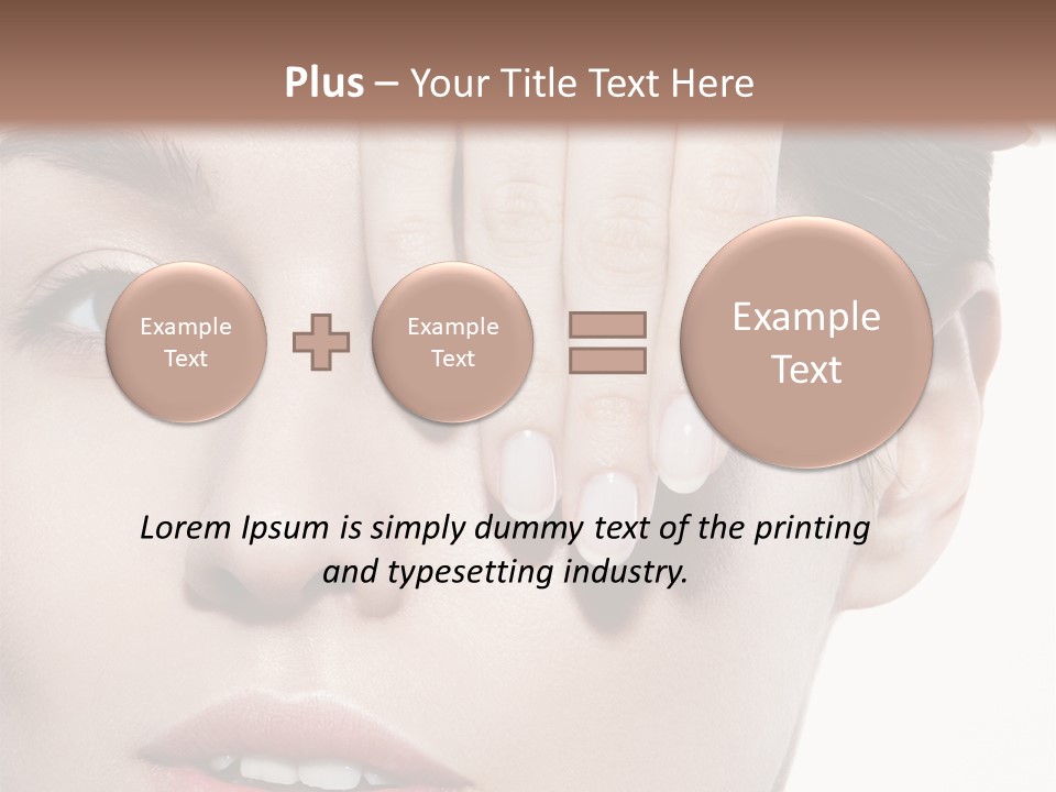 Woman Contact Fashion PowerPoint Template