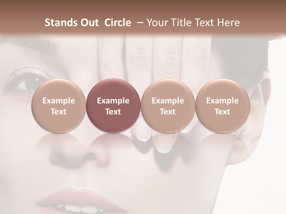 Woman Contact Fashion PowerPoint Template