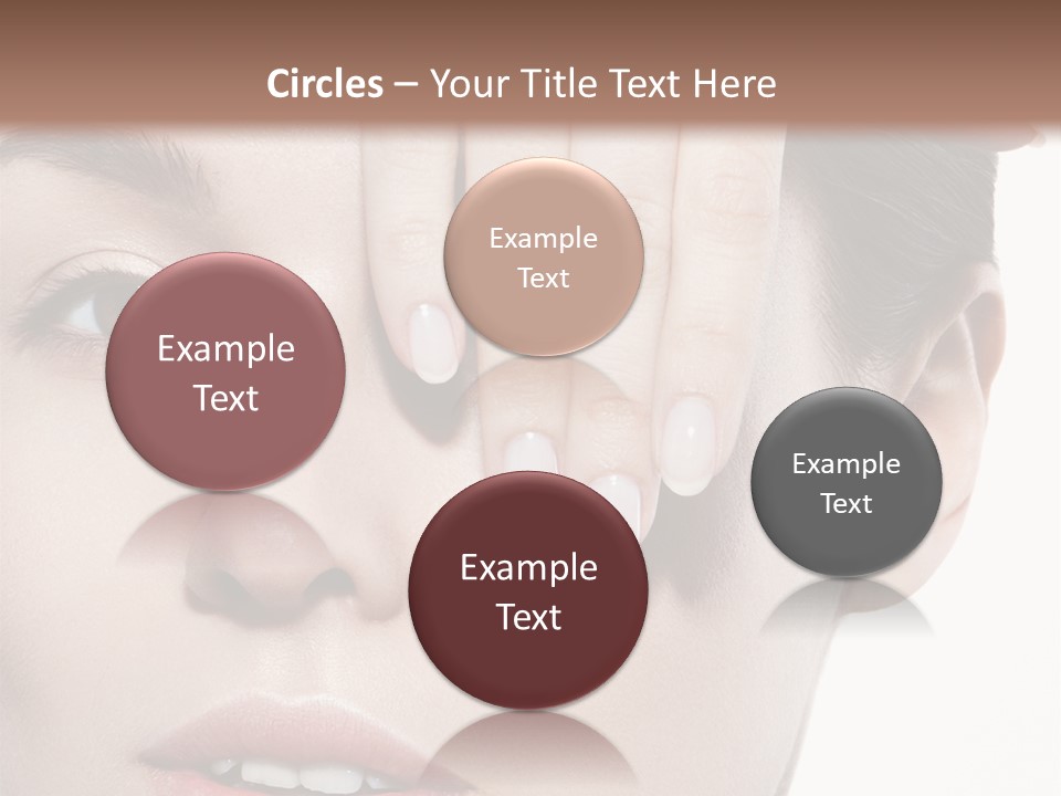 Woman Contact Fashion PowerPoint Template