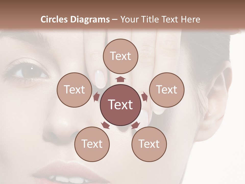 Woman Contact Fashion PowerPoint Template