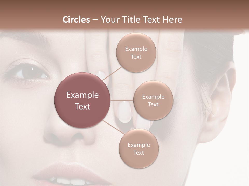 Woman Contact Fashion PowerPoint Template