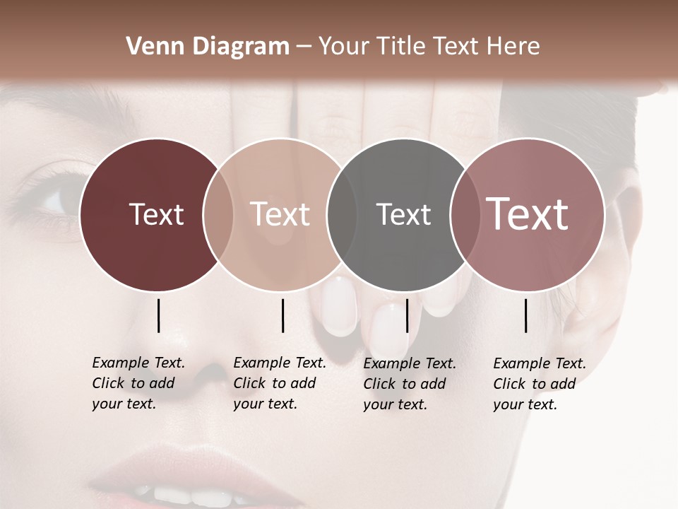 Woman Contact Fashion PowerPoint Template