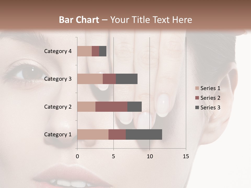 Woman Contact Fashion PowerPoint Template