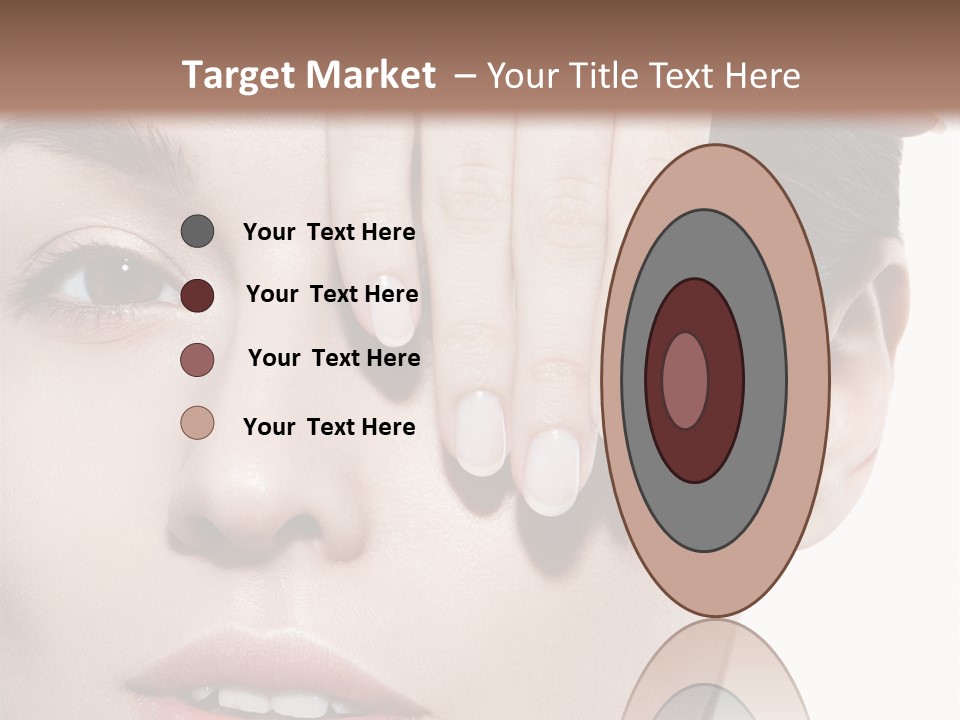 Woman Contact Fashion PowerPoint Template