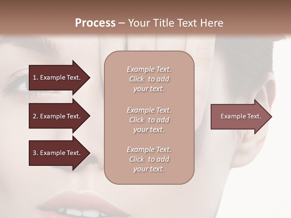 Woman Contact Fashion PowerPoint Template