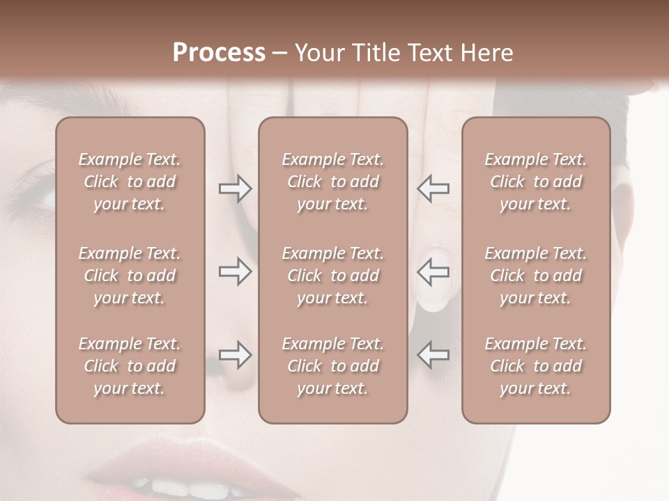 Woman Contact Fashion PowerPoint Template