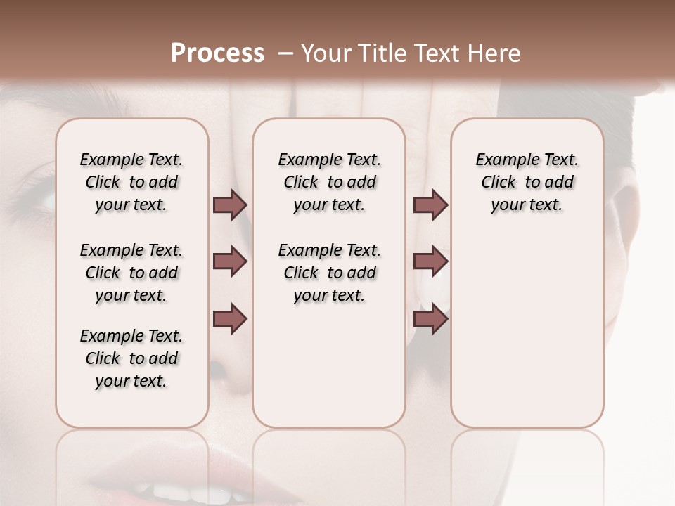 Woman Contact Fashion PowerPoint Template