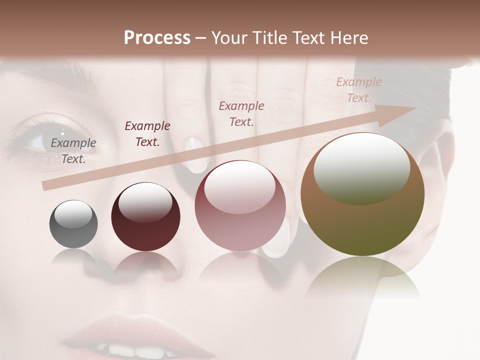 Woman Contact Fashion PowerPoint Template