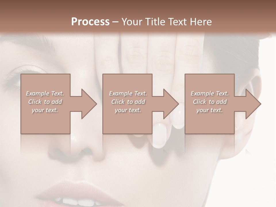 Woman Contact Fashion PowerPoint Template