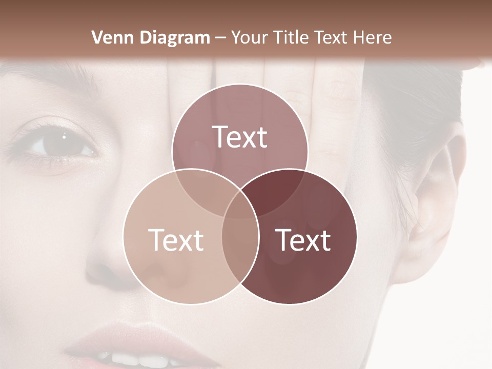 Woman Contact Fashion PowerPoint Template