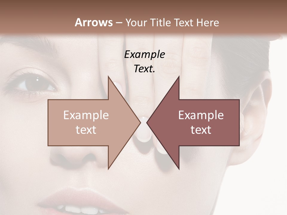 Woman Contact Fashion PowerPoint Template