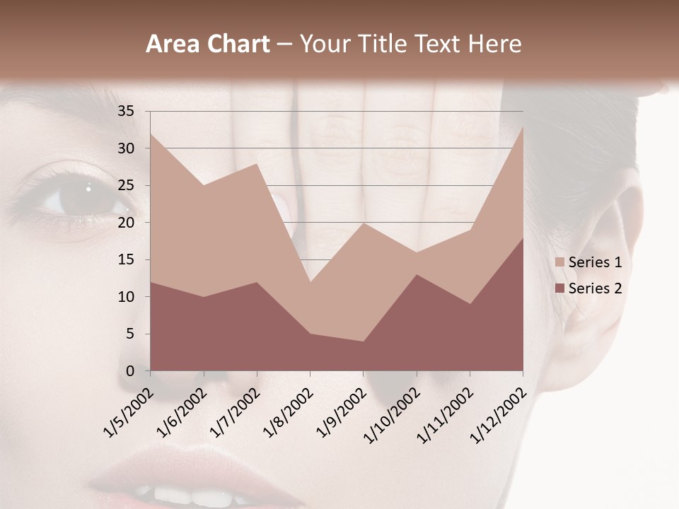 Woman Contact Fashion PowerPoint Template