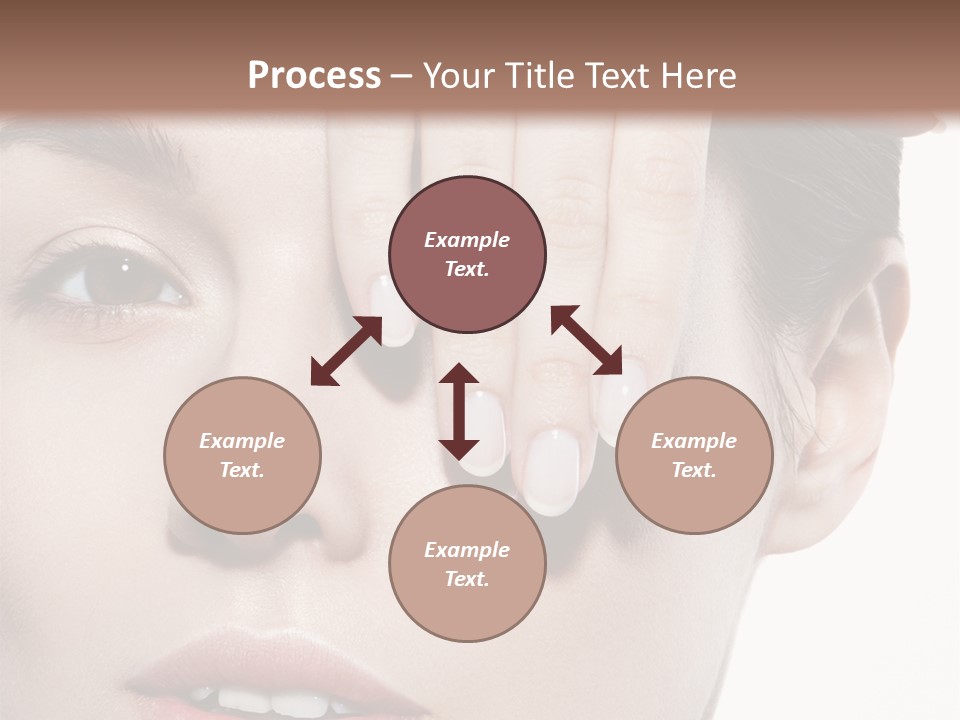 Woman Contact Fashion PowerPoint Template