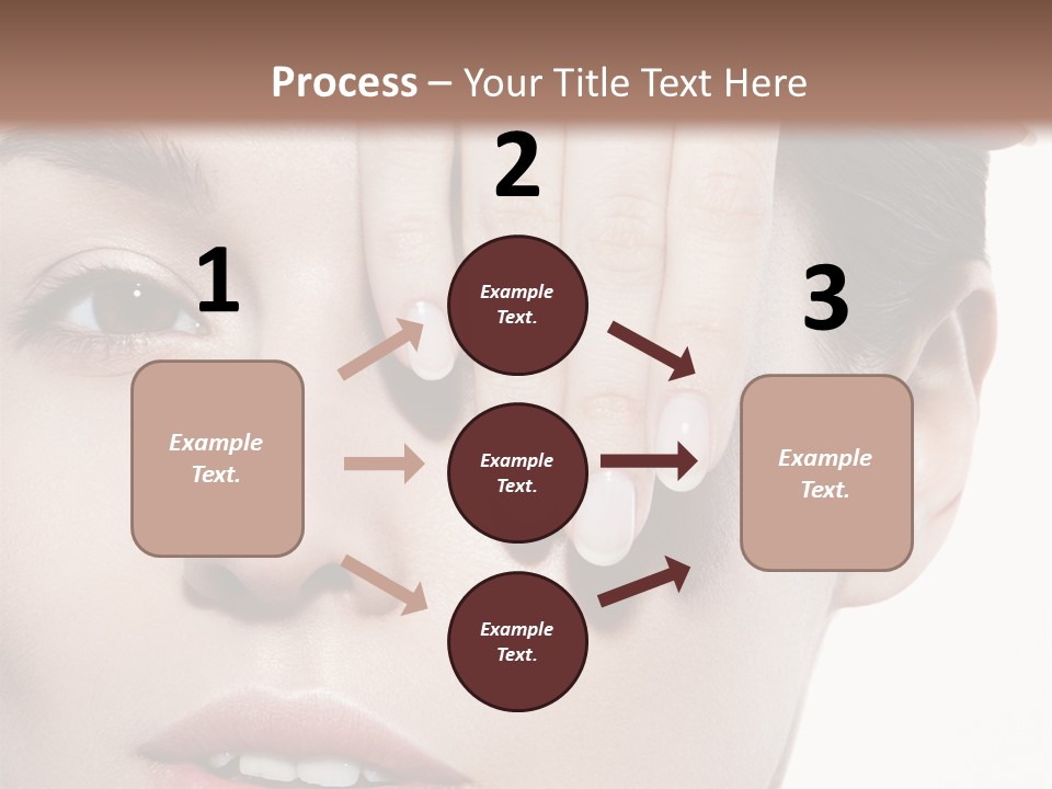 Woman Contact Fashion PowerPoint Template