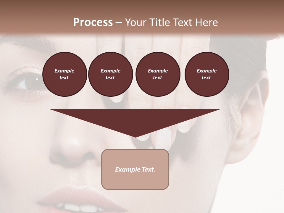 Woman Contact Fashion PowerPoint Template