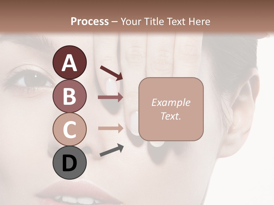 Woman Contact Fashion PowerPoint Template