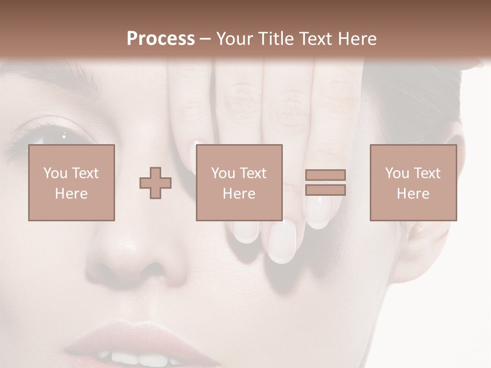 Woman Contact Fashion PowerPoint Template