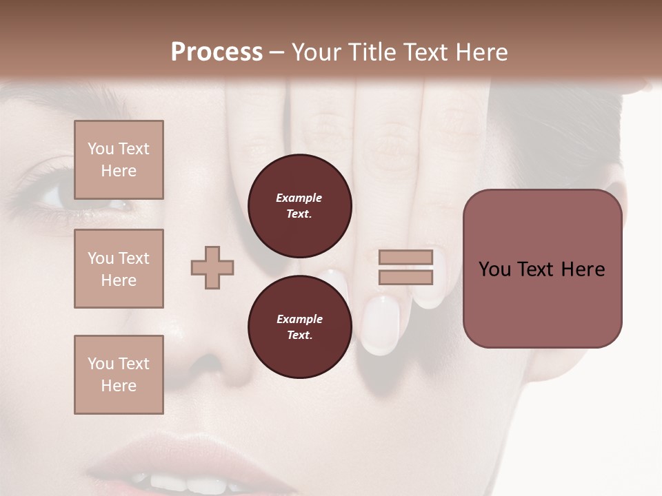 Woman Contact Fashion PowerPoint Template