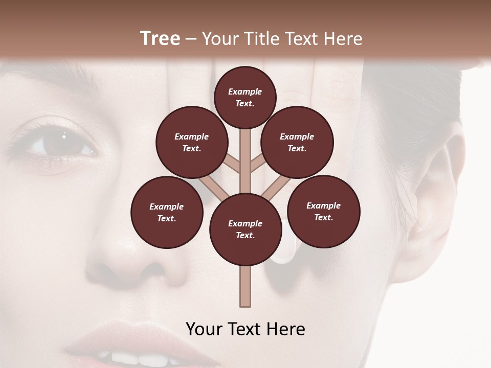 Woman Contact Fashion PowerPoint Template