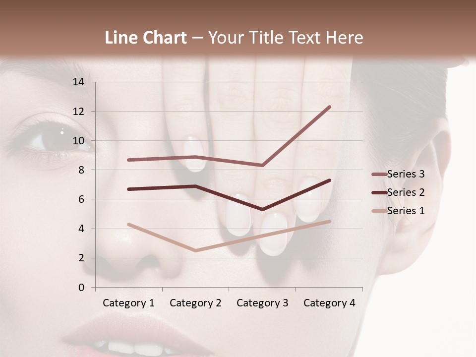 Woman Contact Fashion PowerPoint Template