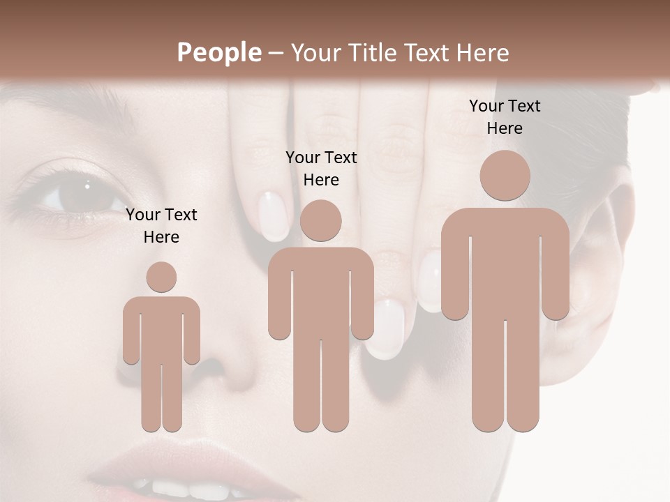 Woman Contact Fashion PowerPoint Template