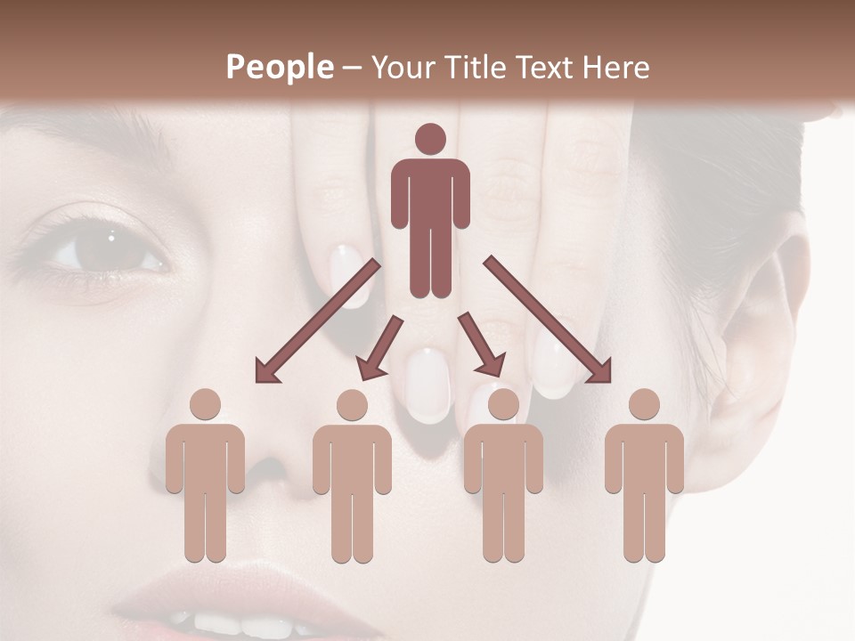 Woman Contact Fashion PowerPoint Template