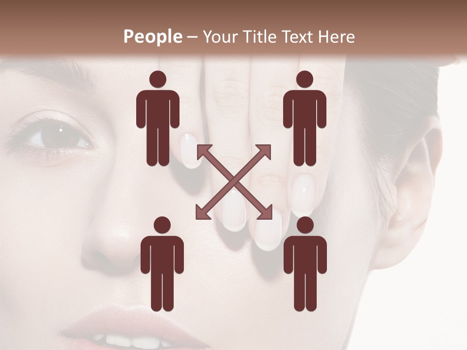 Woman Contact Fashion PowerPoint Template