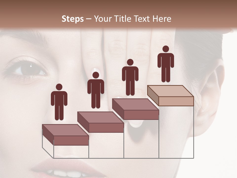 Woman Contact Fashion PowerPoint Template